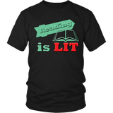 Reading Is Lit Shirt - Funny Popular Book Tee - Luxurious Inspirations