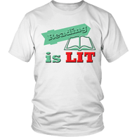 Reading Is Lit Shirt - Funny Popular Book Tee - Luxurious Inspirations