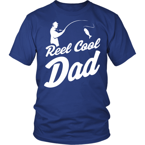 Reel Cool Dad Shirt - Funny Clever Fishing Father Daddy Tee - Luxurious Inspirations