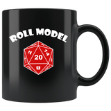 Roll Model Mug - Funny DND D20 Critical Hit RPG Roleplaying Dice Coffee Cup - Luxurious Inspirations
