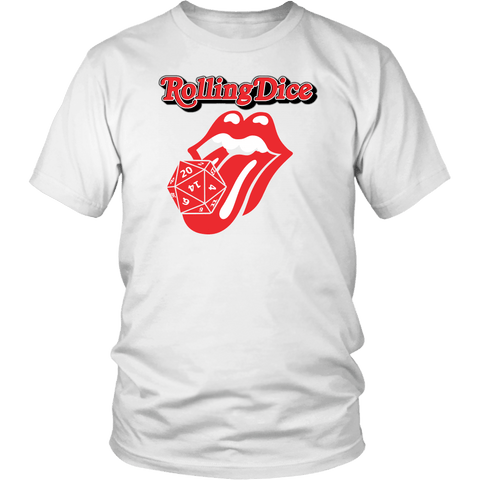 Rolling Dice Funny Parody DND DM RPG D20 Crit Class Gaming T-Shirt - Luxurious Inspirations