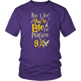 Run Like You're Late For Platform 9 3/4 Harry Wizard Funny T-Shirt - Luxurious Inspirations