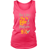 Run Like You're Late For Platform 9 3/4 Harry Wizard Funny Workout RGB Women's Gym Tank top Tanktop - Luxurious Inspirations