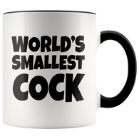 World's Smallest Cock Accent 11 oz Mug Funny Micropenis penis offensive Joke Cup - Binge Prints