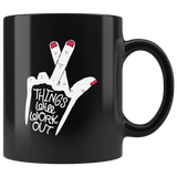 Things will work out faith hope optimistic crossed fingers praying coffee cup mug - Luxurious Inspirations