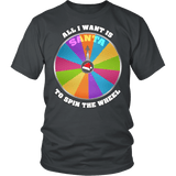 Santa All I Want is to Spin the Wheel Shirt - Funny Game Christmas Contestant Tee - Luxurious Inspirations