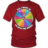 Santa All I Want is to Spin the Wheel Shirt - Funny Game Christmas Contestant Tee - Luxurious Inspirations