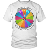 Santa All I Want is to Spin the Wheel Shirt - Funny Game Christmas Contestant Tee - Luxurious Inspirations