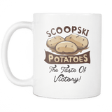 Scoopski Potatoes Mug - Funny Jokers Coffee Cup - Luxurious Inspirations