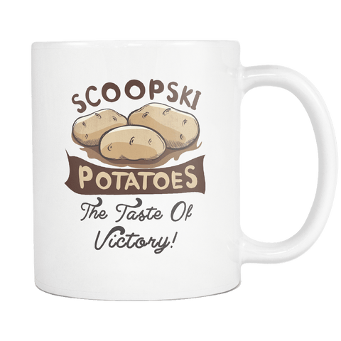 Scoopski Potatoes Mug - Funny Jokers Coffee Cup - Luxurious Inspirations