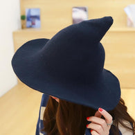 Sheep Wool Halloween Witch Inspired Autumn Hat - Luxurious Inspirations