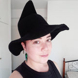 Sheep Wool Halloween Witch Inspired Autumn Hat - Luxurious Inspirations