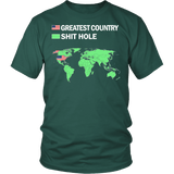 Shit Hole Tee Shirt - Funny Trump Quote 'Merica Shithole T-Shirt - Luxurious Inspirations