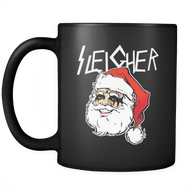 Sleigher Mug - Funny Santa Death Metal Christmas Coffee Cup - Luxurious Inspirations