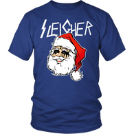 Sleigher Shirt - Funny Santa Death Metal Christmas Tee - Luxurious Inspirations