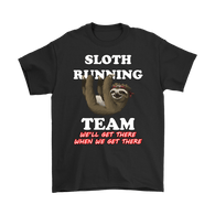 Sloth Running Team Shirt - Funny International T-Shirt - Luxurious Inspirations