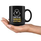 This Is My Human Costume Ghost Witch Halloween Children Candy Trick or Treat Makeup Mug Coffee Cup - Luxurious Inspirations