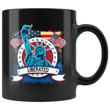 Statue Of Liberty Liberated Mug - Support Rights Freedom USA America United States Military Coffee Cup - Luxurious Inspirations