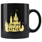 My other home is a castle magical happy place fun kids fireworks coffee cup mug - Luxurious Inspirations