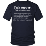 Tech Support Definition Shirt - Funny IT Computer Geek Nerd Wizard Magician Work Tee - Luxurious Inspirations