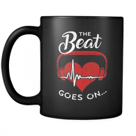 The Beat Goes On Heart Attack Stroke Survivor Gifts Mug - Get Well Soon Coffee Cup - Luxurious Inspirations
