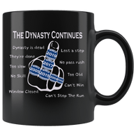 The Dynasty Continues Brady 6th Ring Mug - GOAT New England Offensive Middle Finger Too Slow Coffee Cup - Luxurious Inspirations