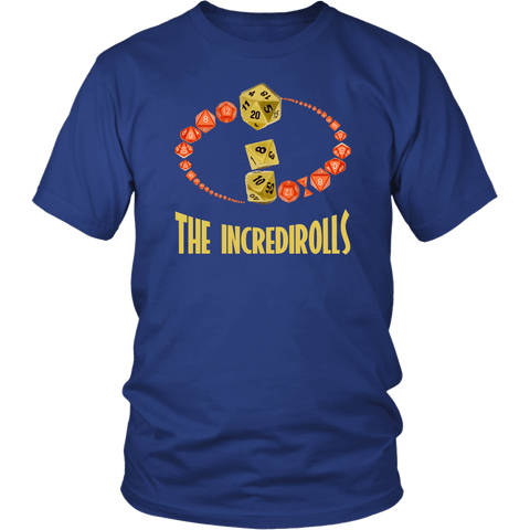 The Incredirolls DND Parody T-Shirt - Luxurious Inspirations