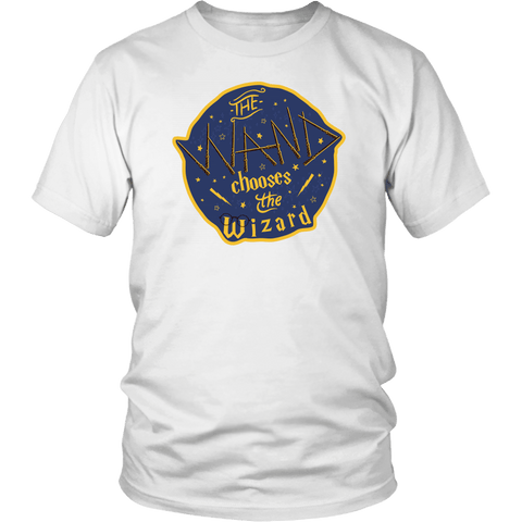 The Wand Chooses The Wizard T-Shirt - Magic Potter Patronus Tee Shirt - Luxurious Inspirations