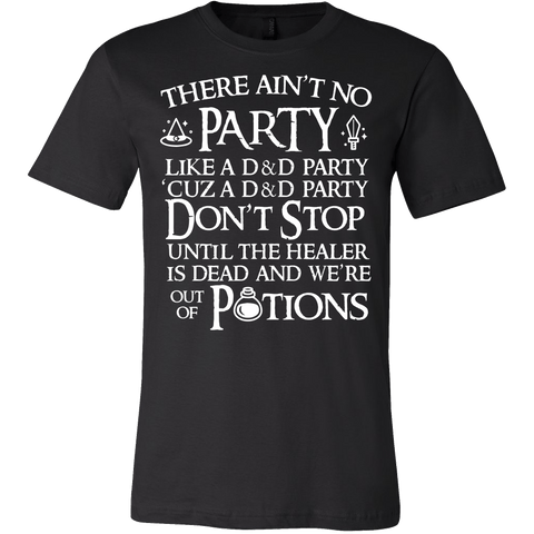There Ain't No Party Like A D&D Party Shirt - Funny Dungeons And Dragons Tee - Luxurious Inspirations
