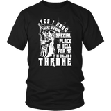 There's A Special Place For Me In Hell It's Called The Throne T-Shirt - Funny Gothic Goth Satan Satanist Tee Shirt - Luxurious Inspirations