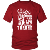 There's A Special Place For Me In Hell It's Called The Throne T-Shirt - Funny Gothic Goth Satan Satanist Tee Shirt - Luxurious Inspirations
