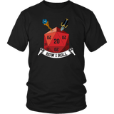 This Is How I Roll D20 Dice DND T-Shirt - Luxurious Inspirations