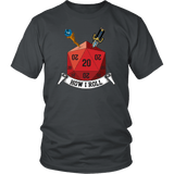 This Is How I Roll D20 Dice DND T-Shirt - Luxurious Inspirations