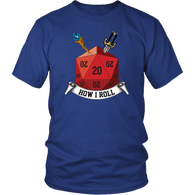 This Is How I Roll D20 Dice DND T-Shirt - Luxurious Inspirations