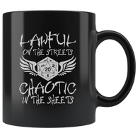 Lawful On The Streets Chaotic In The Sheets RPG Coffee Cup Mug - Luxurious Inspirations