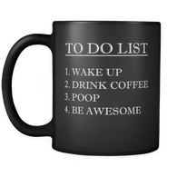 To Do List Black Mug - Luxurious Inspirations