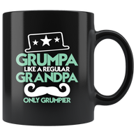 GRUMPA like a regular grandpa only grumpier grandfather cranky family old senior retired coffee cup mug - Luxurious Inspirations