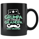 GRUMPA like a regular grandpa only grumpier grandfather cranky family old senior retired coffee cup mug - Luxurious Inspirations