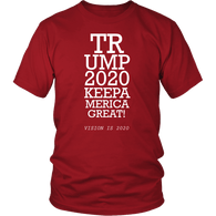 Trump 2020 Keep America Great T-Shirt - Funny Eye Exam Vision is 2020 20/20 Potus President Donald Elections Pro Tee Shirt - Luxurious Inspirations