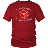 Twenty Sides To Every Story DND T-Shirt - Luxurious Inspirations