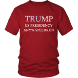 US Presidency Any% Speedrun Shirt - Funny Trump Gaming Coding Geek Tee - Luxurious Inspirations