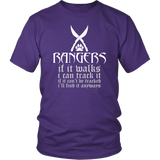 Rangers If It Walks I Can Track It If It Can't Be Tracked I'll Find It Anyways Funny Men T-Shirt - Luxurious Inspirations