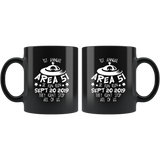 1st annual area 51 SK fun run September 20 2019 they can't stop all of us Nevada United States army aliens extraterrestrial  space green men coffee cup mug - Luxurious Inspirations