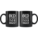Can't get out of bed the blankets have accepted me as one of their own plus if I leave now I might lose their trust tired sleepy comfortable morning coffee cup mug - Luxurious Inspirations