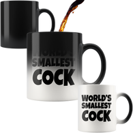 World's Smallest Cock White 11 oz Mug Funny Micropenis penis offensive Joke Color Changing Cup - Binge Prints