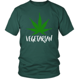 Vegetarian Funny Weed Pot Marijuana Support T-Shirt - Luxurious Inspirations