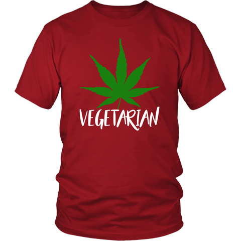 Vegetarian Funny Weed Pot Marijuana Support T-Shirt - Luxurious Inspirations