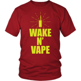 Wake N' Vape Shirt - Funny Vaping Weed Tee - Luxurious Inspirations