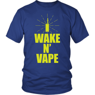 Wake N' Vape Shirt - Funny Vaping Weed Tee - Luxurious Inspirations