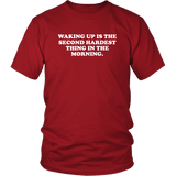 Waking Up Is The Second Hardest Thing In The Morning Funny Offensive Vulgar Adult Humor T-Shirt - Luxurious Inspirations